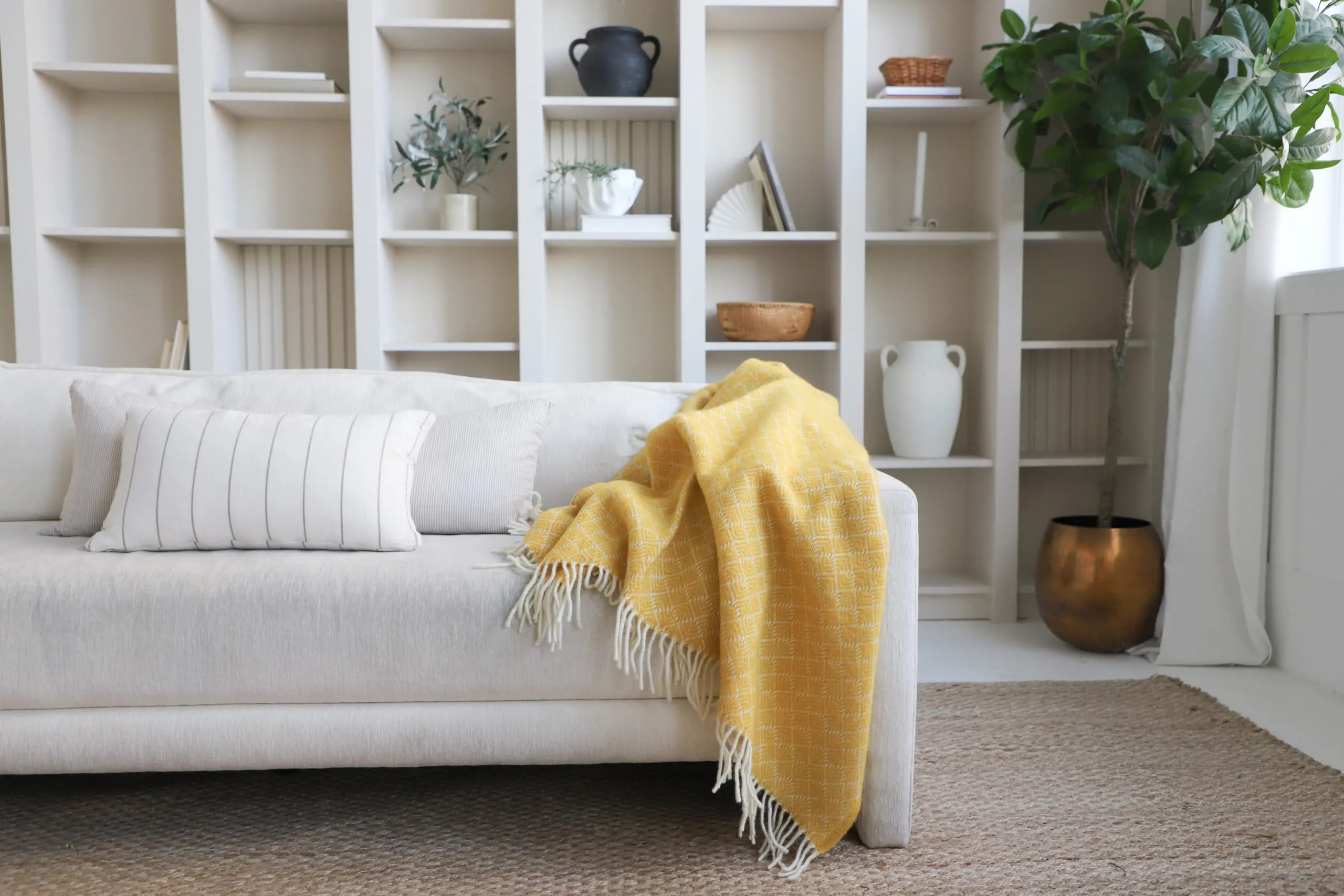 Klippan Throw - Pampas Yellow
