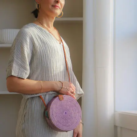 Pokoloko Cropped Top - Striped Crinkle