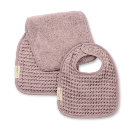 Bella Tunno Baby Bib & Burp Set - Orchid