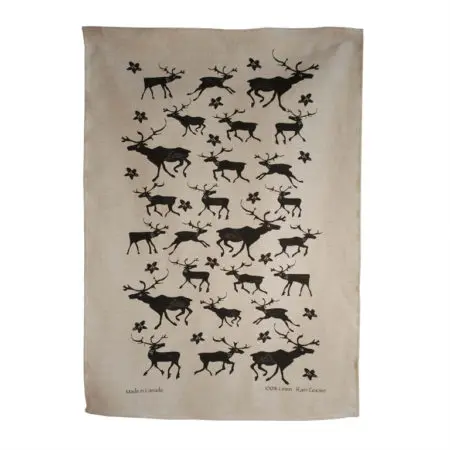 Rain Goose Tea Towel Caribou Taupe