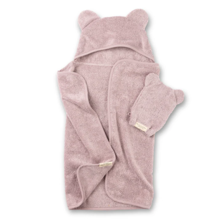 Bella Tunno Hooded Towel & Wash Mitt - Orchid