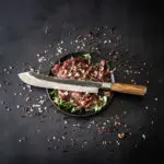 Anvil Butcher Knife with Leather Sheath