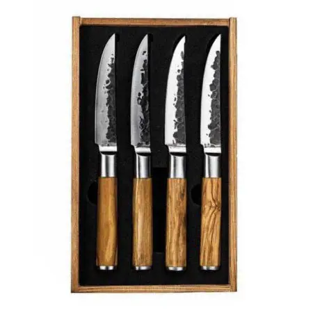 Anvil Olivewood Steak Knives - Set of 4