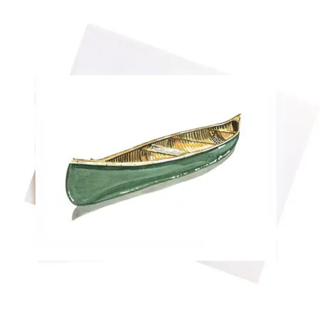 Niki Kingsmill Greeting Card - Canoe