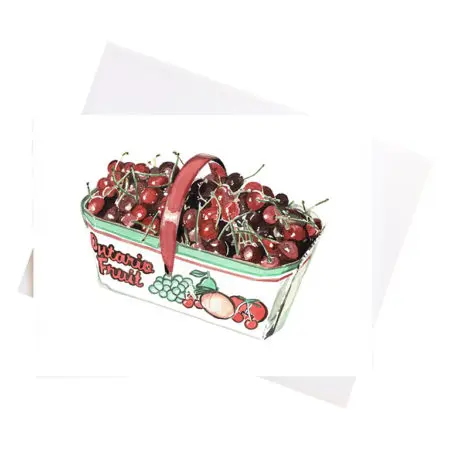Niki Kingsmill Greeting Card - Ontario Cherries