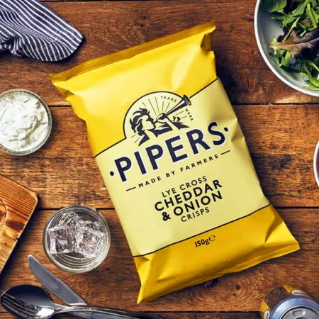 Pipers Crisps - Lye Cross Cheddar & Onion