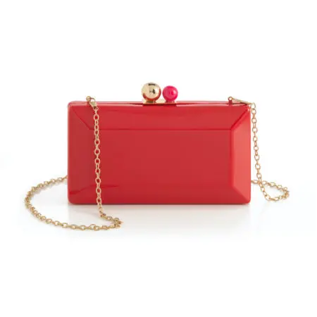 Shiraleah Clutch - Mackenzie Minaudiere Red