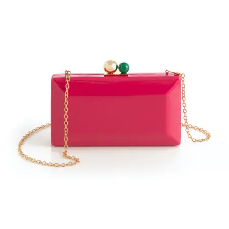 Shiraleah Clutch - Mackenzie Minaudiere Pink