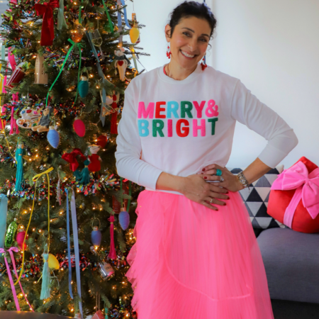 Shiraleah Sweatshirt Merry & Bright Ivory - Extra Large