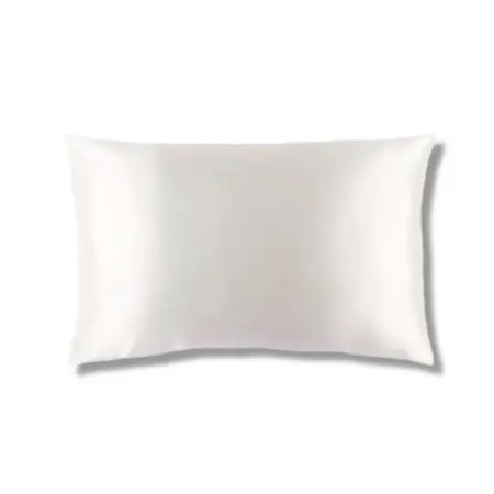 HoneyLux Queen Silk Pillowcase - White