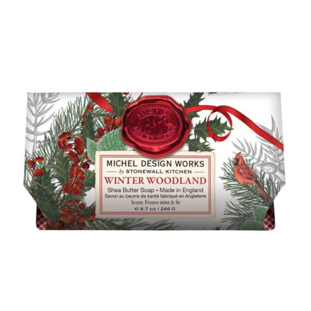 Michel Design Works Large Bath Soap Bar - Winter Woodland