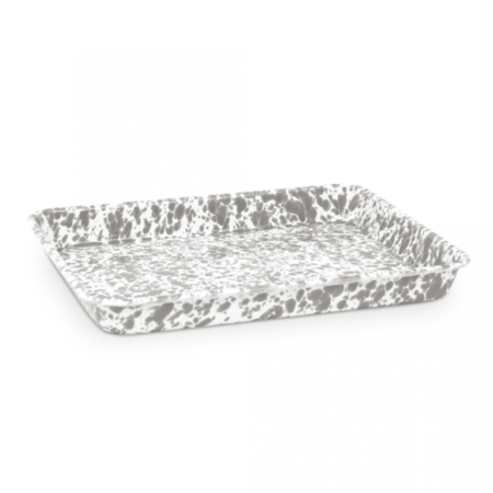 Crow Canyon Rectangular Tray Small - Grey Splatter