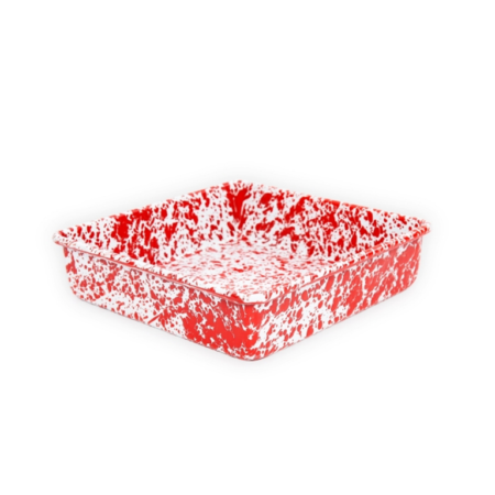 Crow Canyon Square Pan - Red Splatter