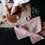 Linen Tales Kitchen Towel - Red Natural Stripes - Image 2