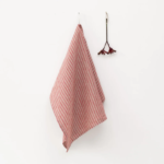 Linen Tales Kitchen Towel - Red Natural Stripes