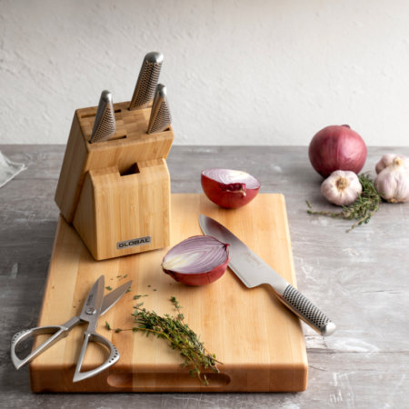 Global 6 Piece Knife and Block Set - Takashi