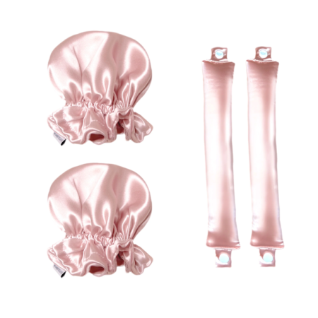 HoneyLux Silk Heatless Curlers - Pink