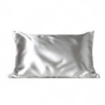 HoneyLux Queen Silk Pillowcase - Light Grey