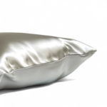 HoneyLux Queen Silk Pillowcase - Light Grey - Image 2