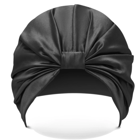 HoneyLux Silk Hair Turban - Black