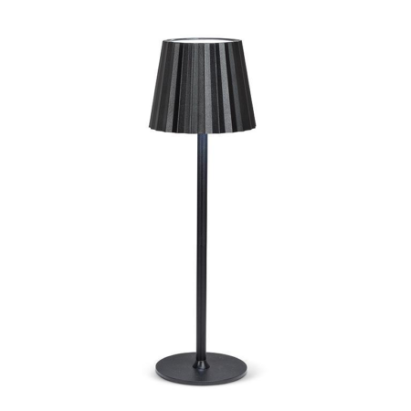 Abbott LED Lamp Fluted - Black