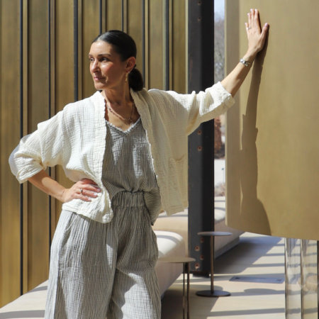 Pokoloko Crinkle Short Jacket - Cream