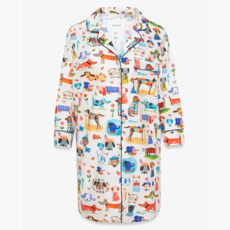 Bon|Artis Long Shirt Pajamas - Painted Dog