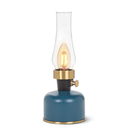 Abbott LED Lamp Lantern with Chimney - Blue