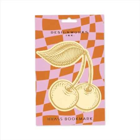 DesignWorks Ink Brass Bookmark - Cherries