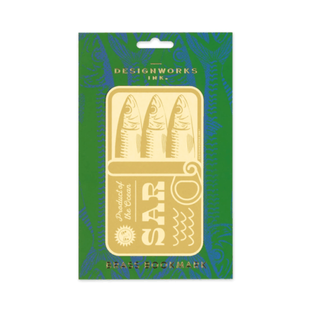 DesignWorks Ink Brass Bookmark - Sardines