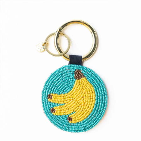 Ink&Alloy Bag Charm/Key Ring - Bananas