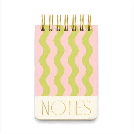 DesignWorks Ink Twin Wire Chunky Notepad - Wavy Stripes