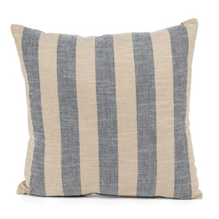 Abbott Cushion Wide Stripe - Natural & Blue