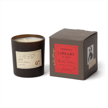 Paddywax Library Candle - Charles Dickens