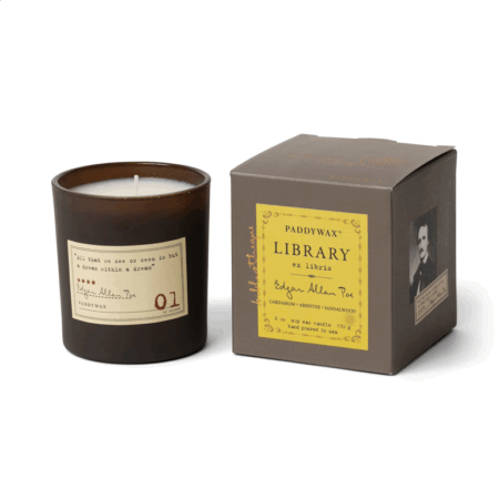 Paddywax Library Candle - Edgar Allan Poe