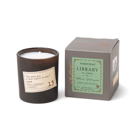 Paddywax Library Candle - William Shakespeare