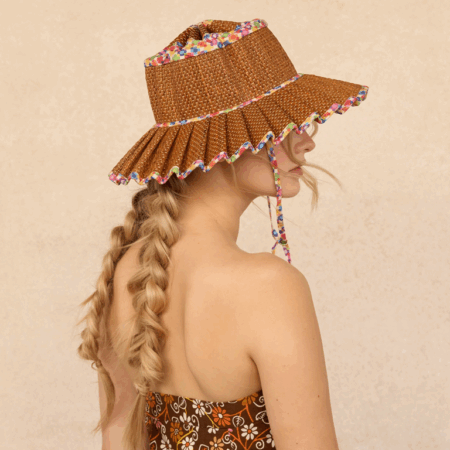 Lorna Murray Luxe Capri Hat - Sun Speckles Afternoon Large Maxi