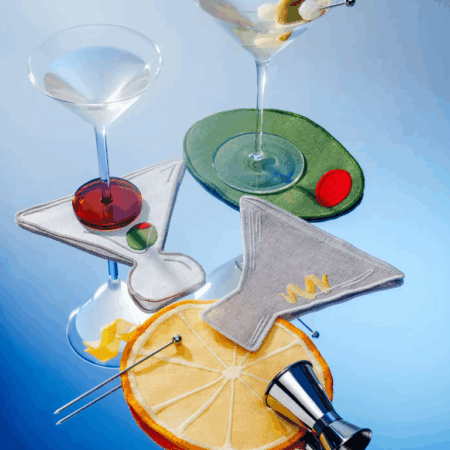 Piecework Puzzles Cocktail Napkins - Martini