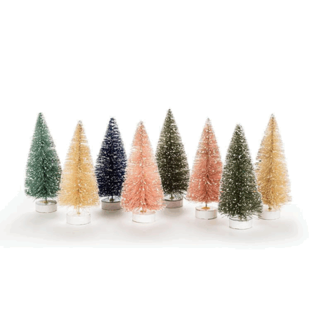 Abbott Bottle Brush Trees - Pastel Set of 8