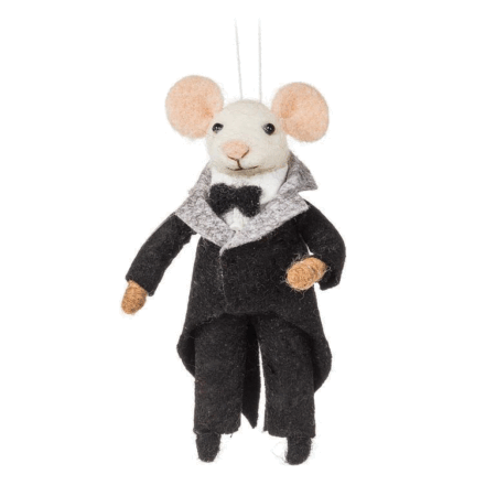 Abbott Ornament - Groom Mouse