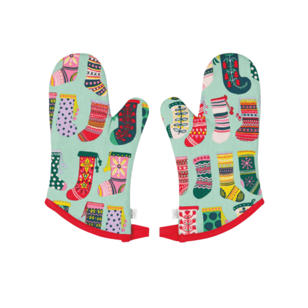 Danica Oven Mitts Pair - Winter Woolens