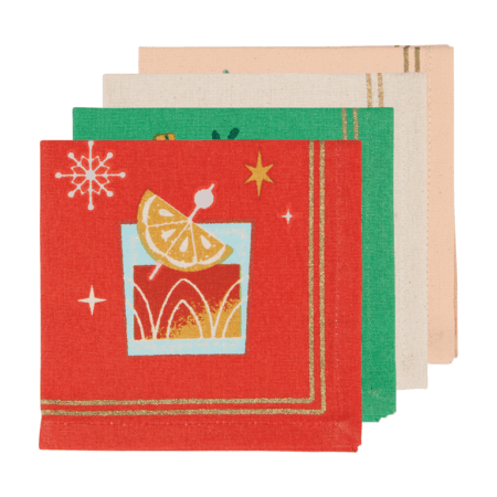 Danica Cocktail Napkins Set of 4 - Spirits Bright