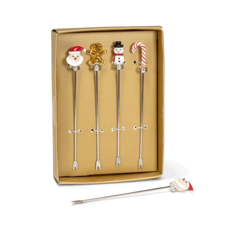 Abbott Cocktail Picks - Holiday Icons Set of 4