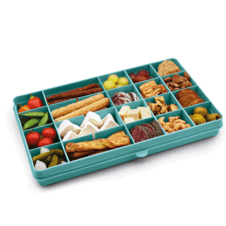 Melii Snackle Box XL 24 Compartments - Blue