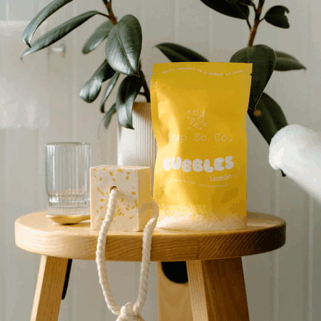Soap So Co. Bubble Bath Powder - Lemon Bubbles
