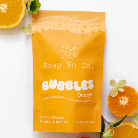 Soap So Co. Bubble Bath Powder - Orange Bubbles