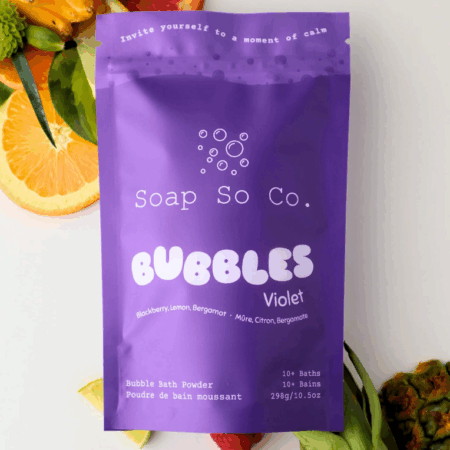 Soap So Co. Bubble Bath Powder - Violet Bubbles