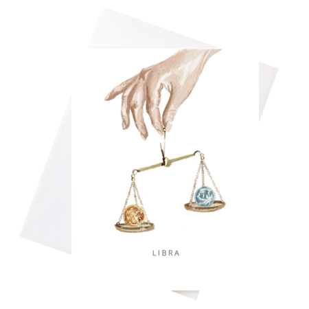 Niki Kingsmill Greeting Card - Libra