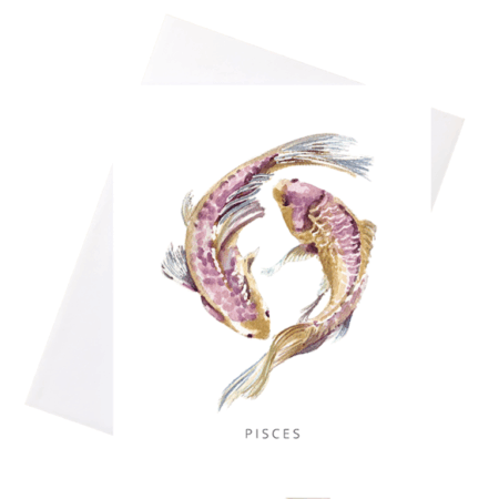 Niki Kingsmill Greeting Card - Pisces