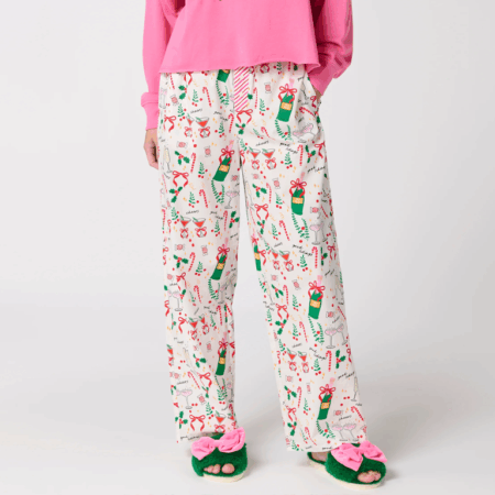 Shiraleah Pajama Pants Celebration Ivory - Extra Large